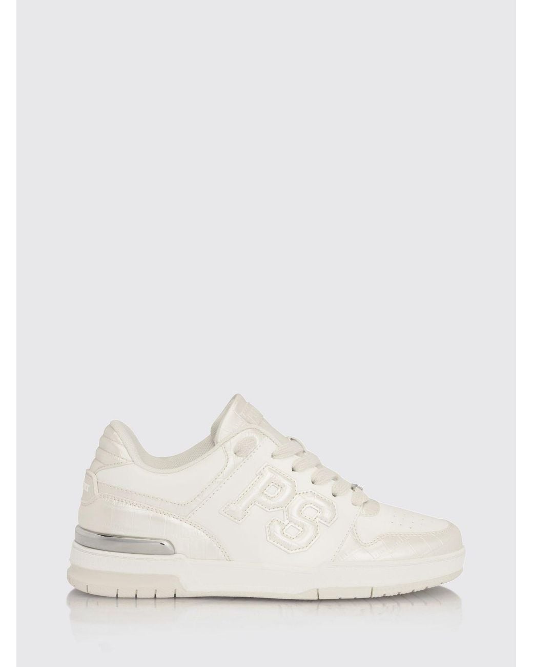 Philipp Plein Natural Crocodile Print Leather Sneakers for men