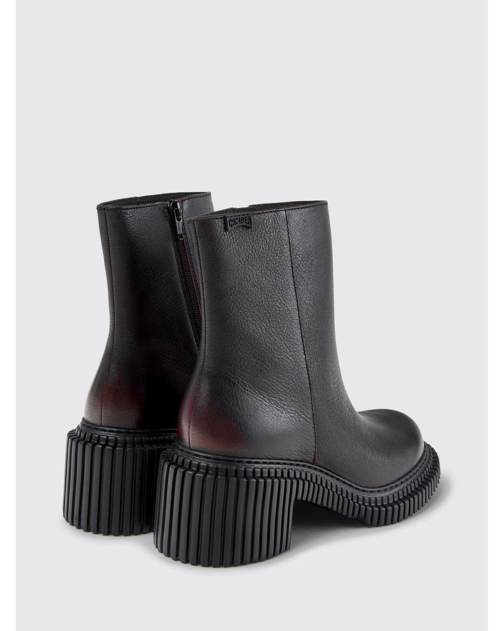 Camper Black Biker Western Boots
