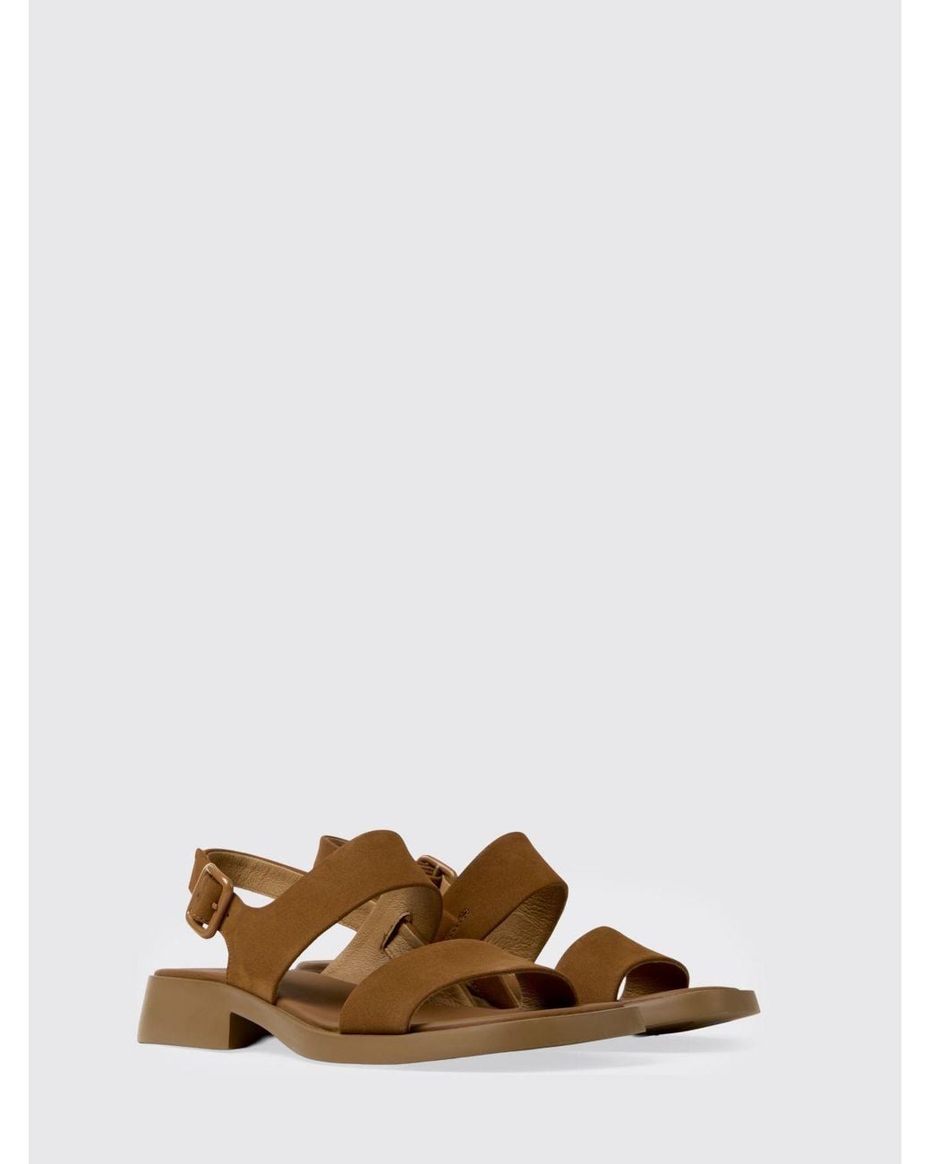 Camper Brown Dana Leather Sandal