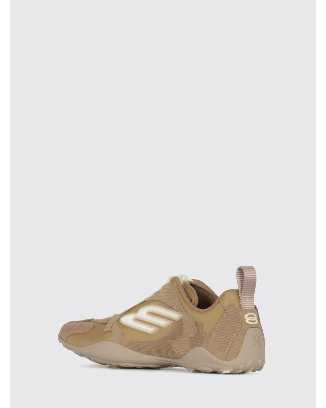 Balenciaga Natural Monday Ultra Corduroy And Canvas Sneakers