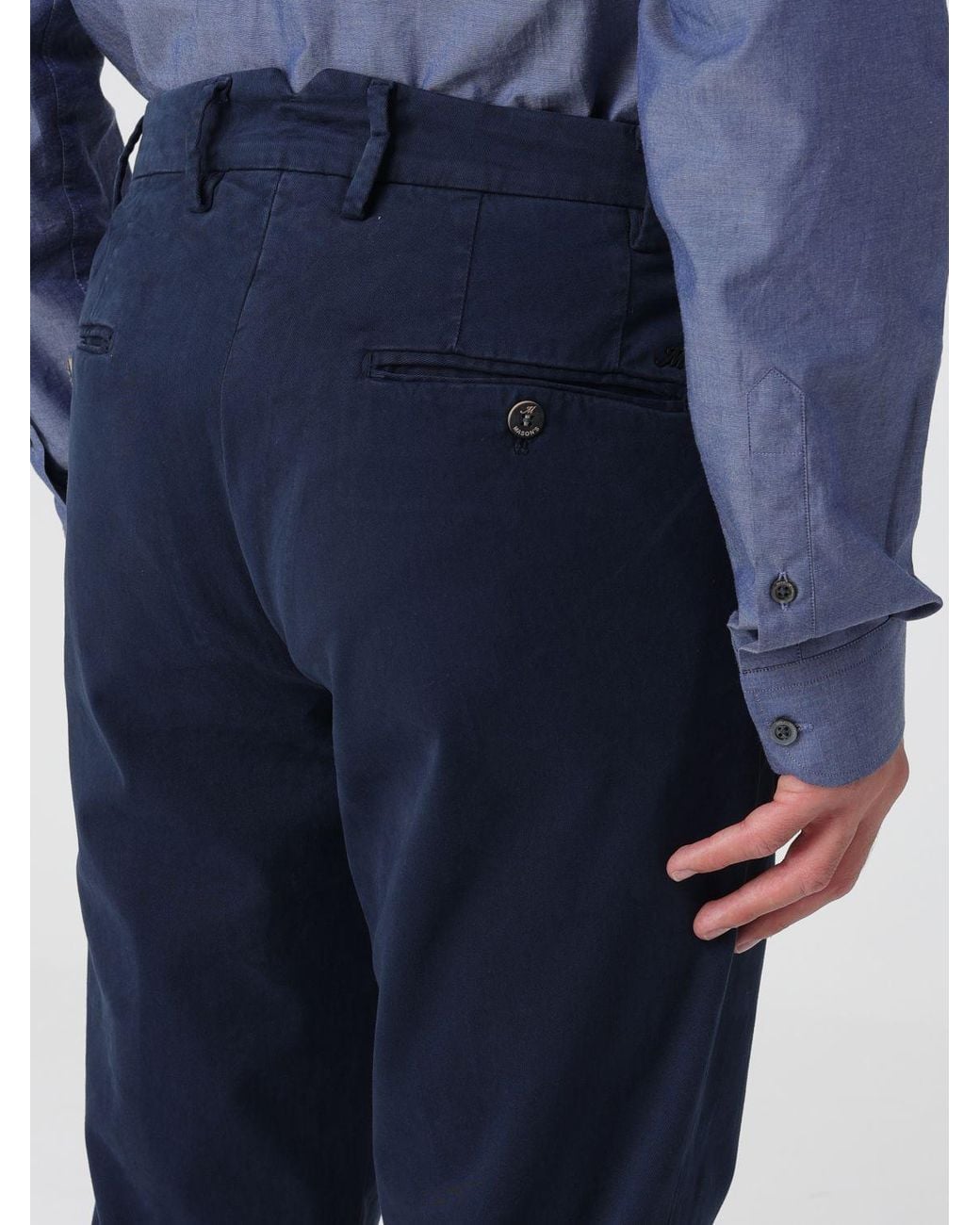 Mason's Blue Pants for men