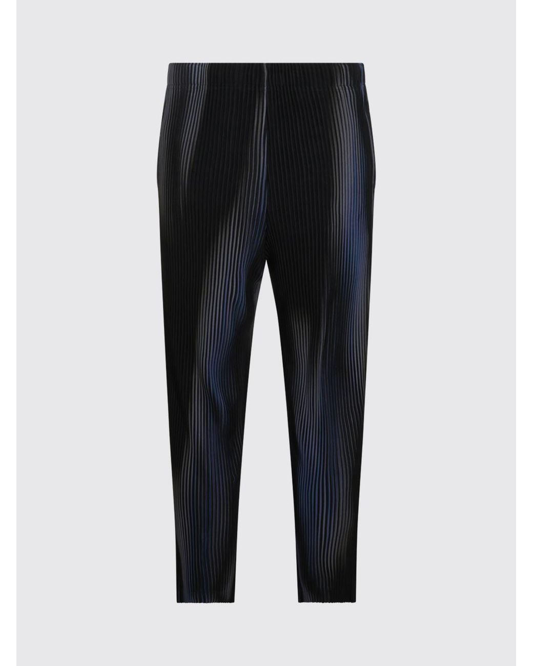 Homme Plissé Issey Miyake Blue Slim-Fit Pleated Crêpe Trousers Homme Plissé Issey Miyake for men