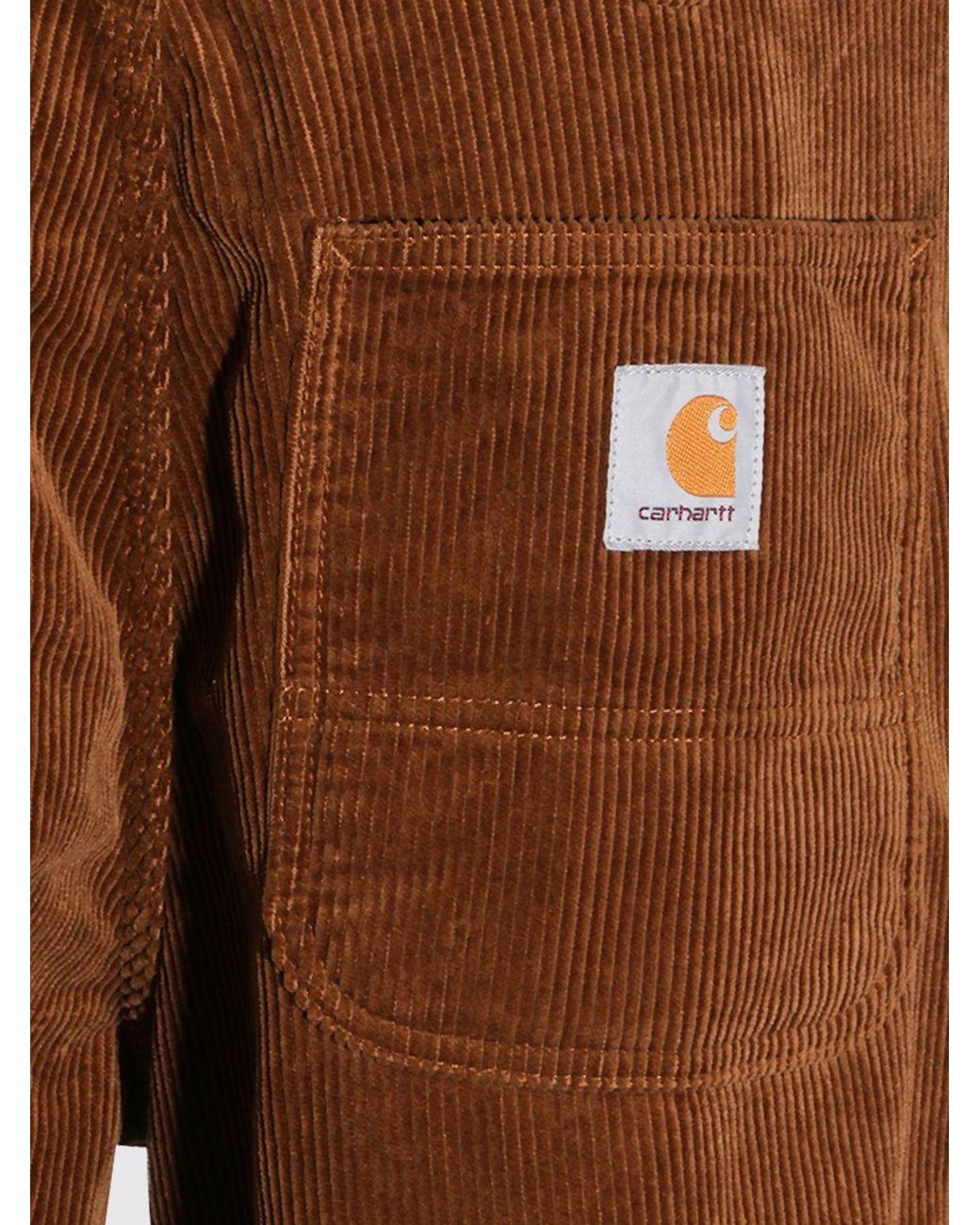 Carhartt Brown Simple Straight-Leg Corduroy Trousers for men