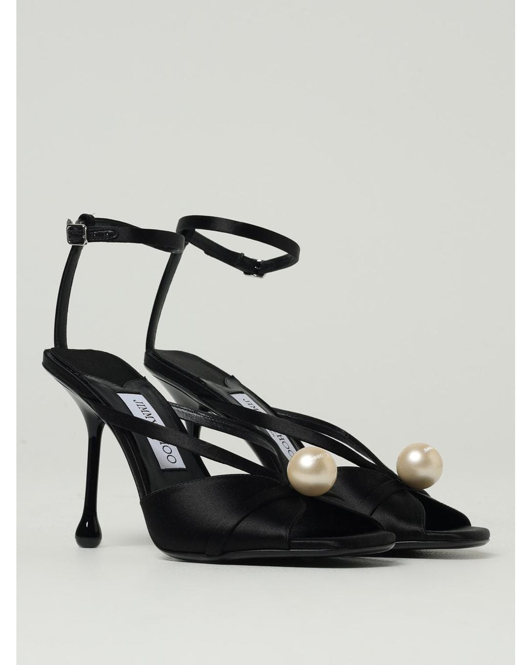 Jimmy Choo Black Flat Sandals
