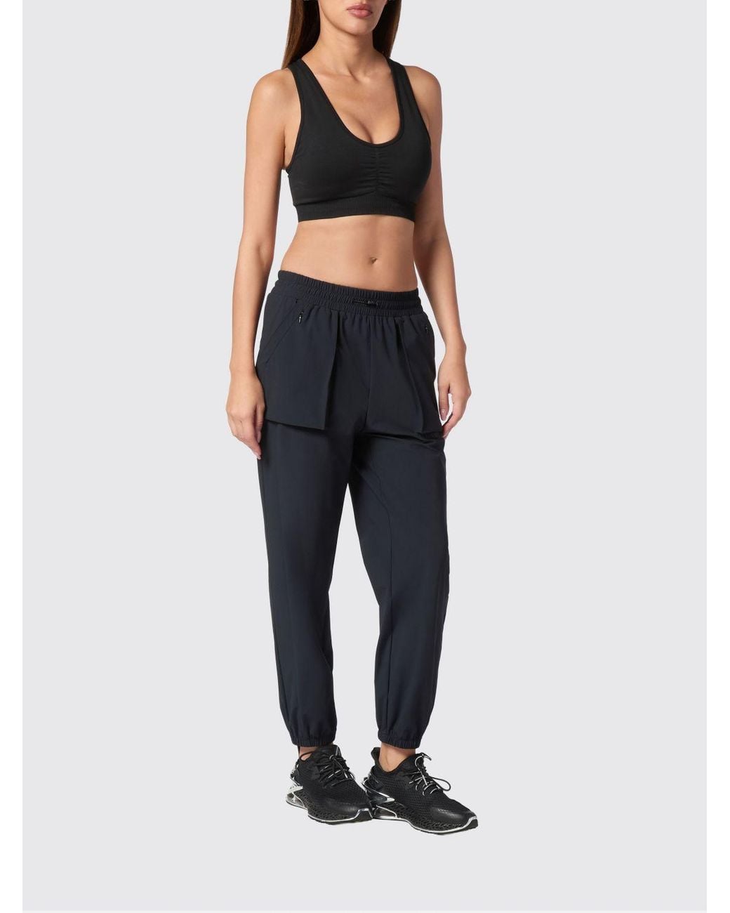 Philipp Plein Blue Technical Stretch Fabric Jogging Pants