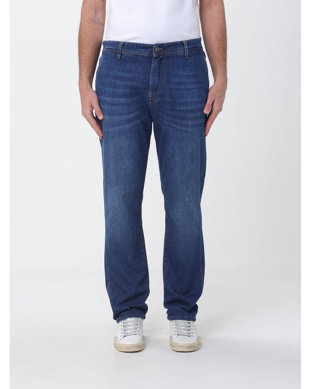 Brooksfield Blue Stretch Regular Fit Jeans for men