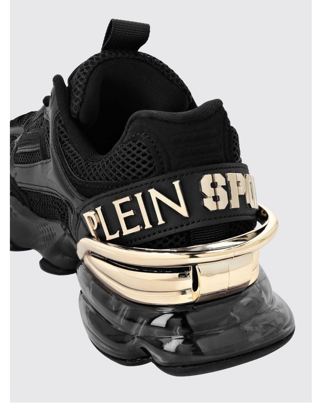 Philipp Plein Low-Top-Sneakers Runner Ps Thunder Mix Aus Mesh Mit Gekerbter Sohle in Black für Herren