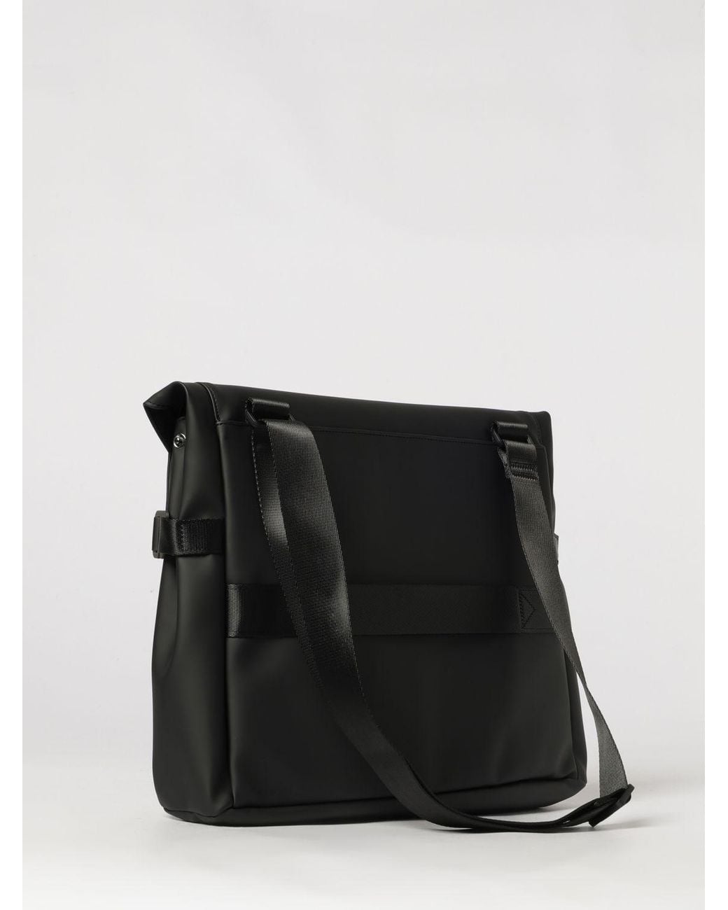 Rains Black Shoulder Bag for men