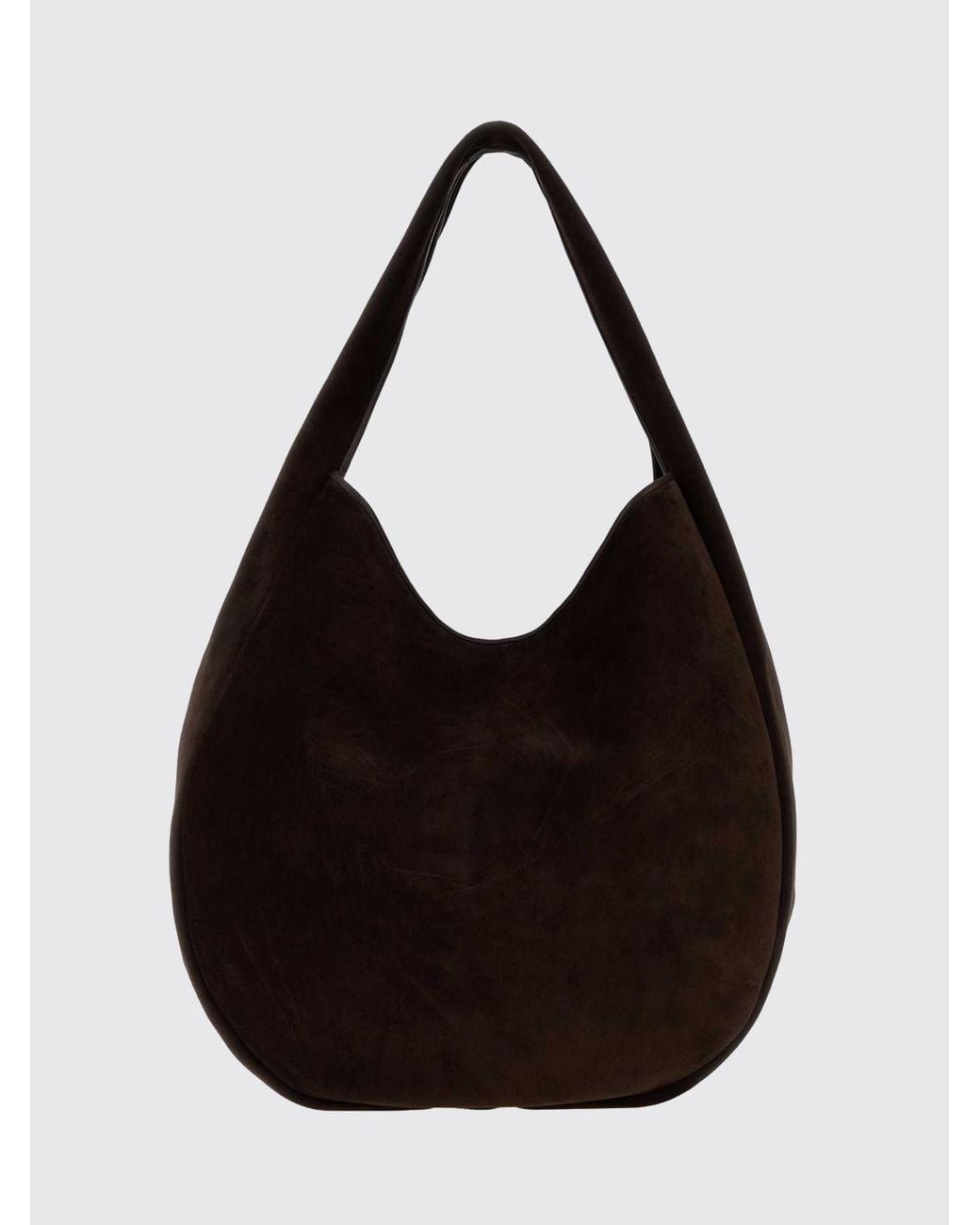 Loewe Black Roomy Large Suede Calfskin Hobo Bag With Internal Pouch for men