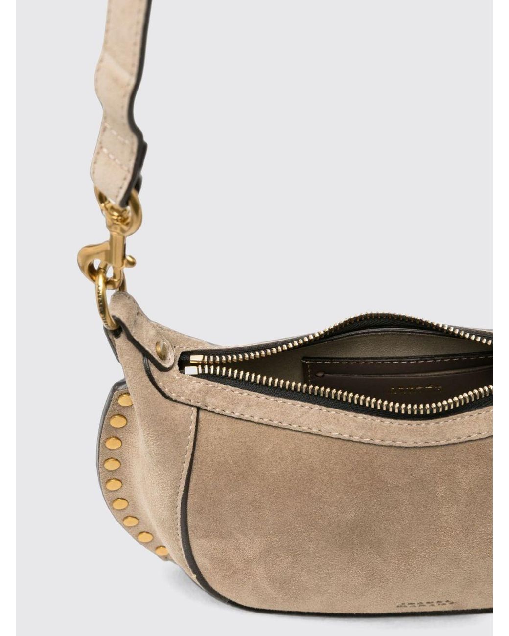 Isabel Marant White Oskan Moon Hobo Bag