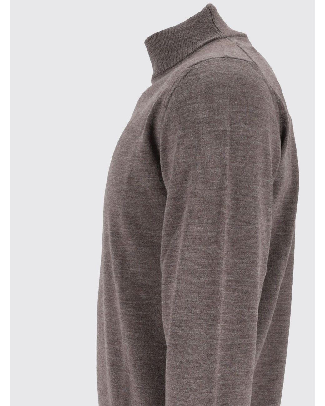 Ballantyne Purple Virgin Wool Long-Sleeved Turtleneck Sweater for men
