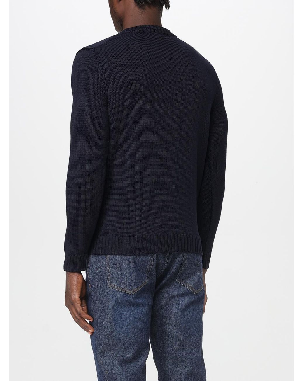 Zanone Blue Sweatshirt for men