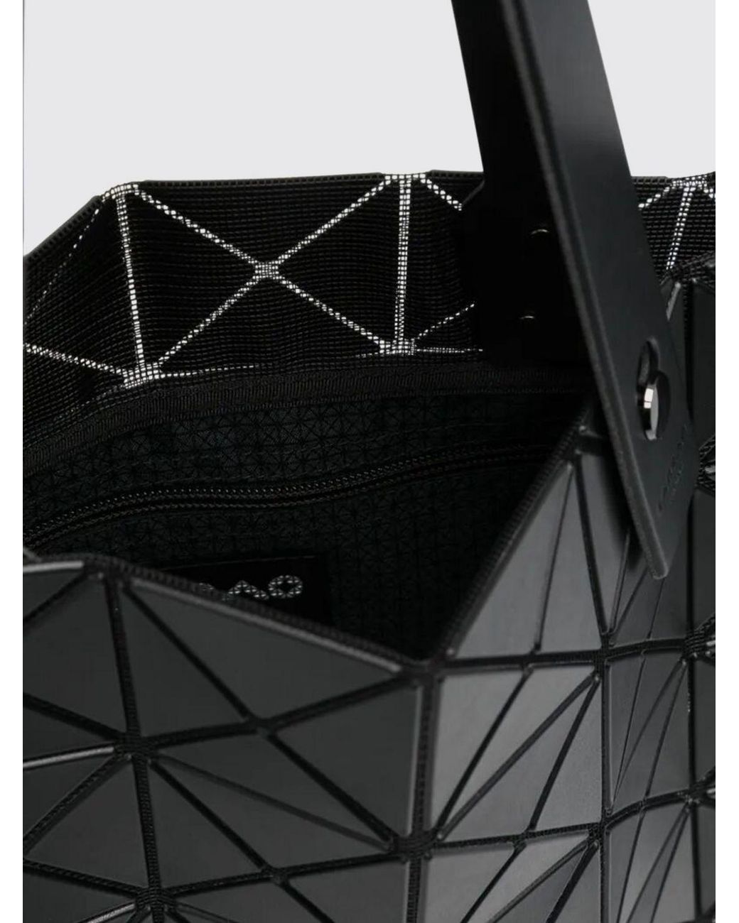 Issey Miyake Black Pvc And Polyester Bag