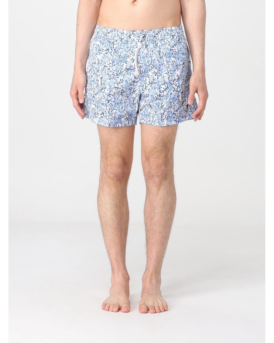 Kampos Blue Patterned Nylon Swimsuit for men