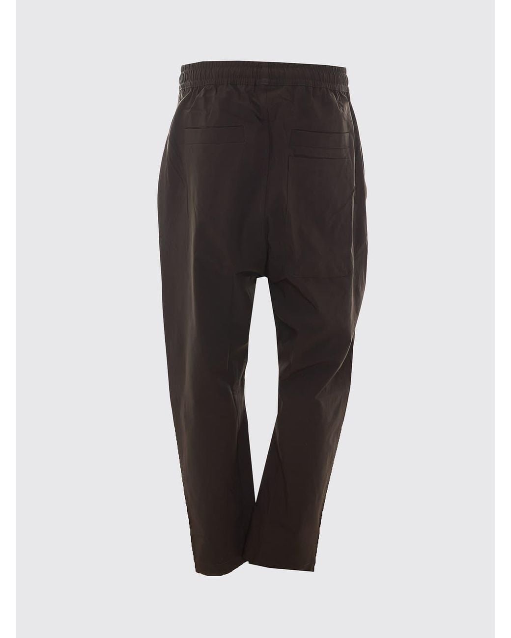 Thom Krom Black Stretch Technical Fabric Jogging Trousers With Drawstring for men