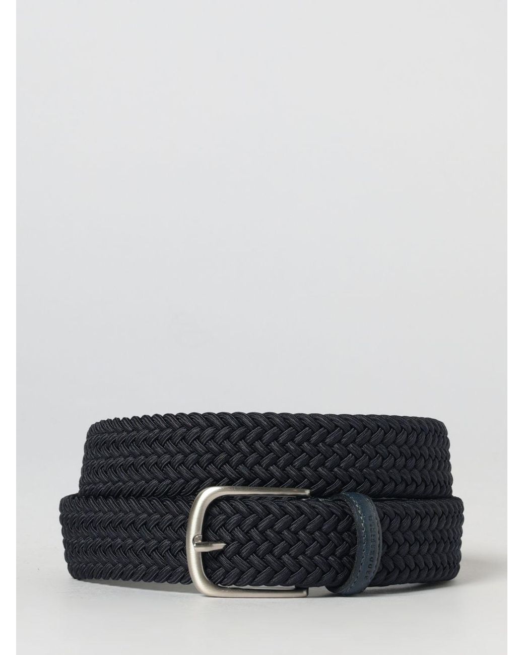 Brooksfield Black Stretch Woven Viscose Belt for men