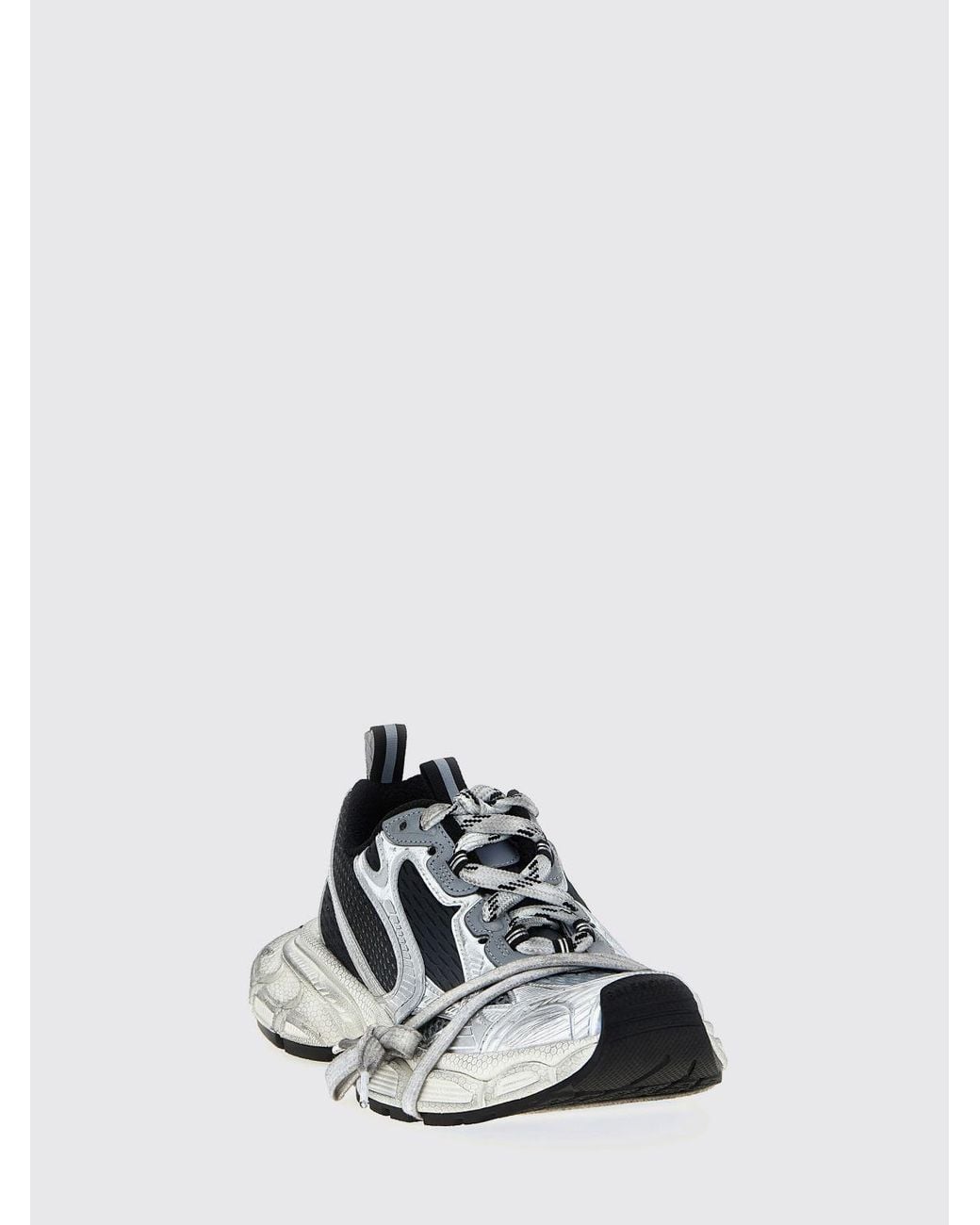 Balenciaga White 3Xl Used Mesh And Rubber Sneakers