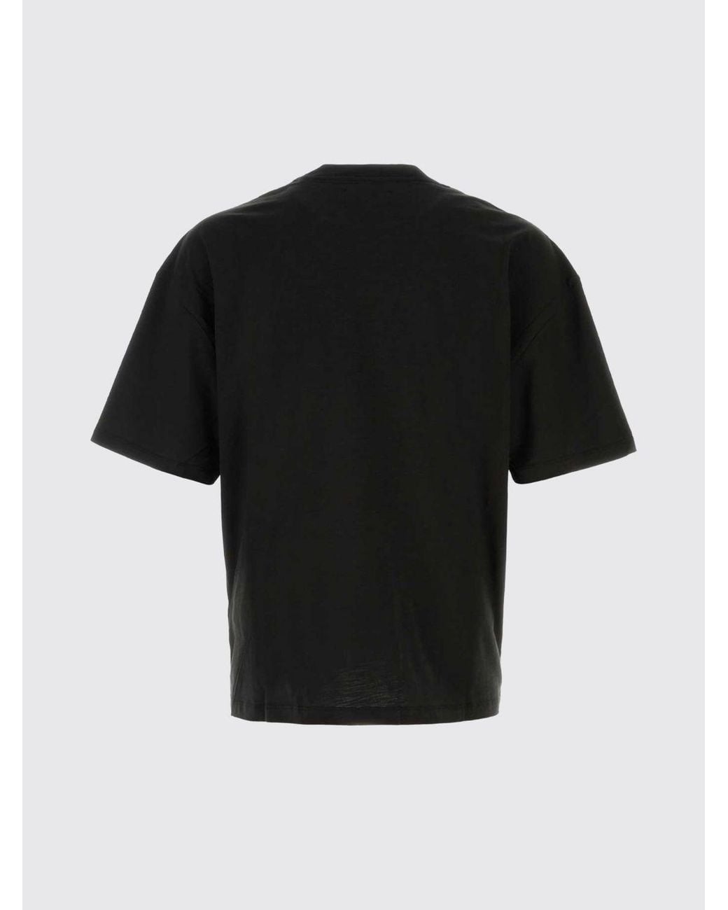 Amiri Blue Cotton T-Shirt With Contrasting Logo And Dropped Shoulders for men