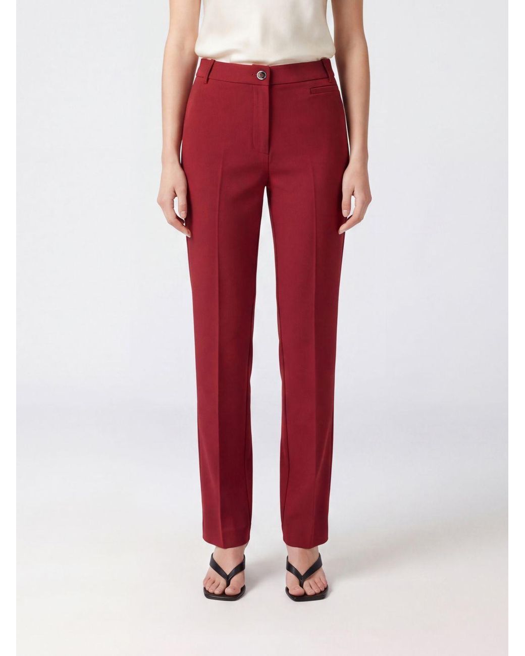 Pinko Protea High-Waisted Tailored Skinny Trousers