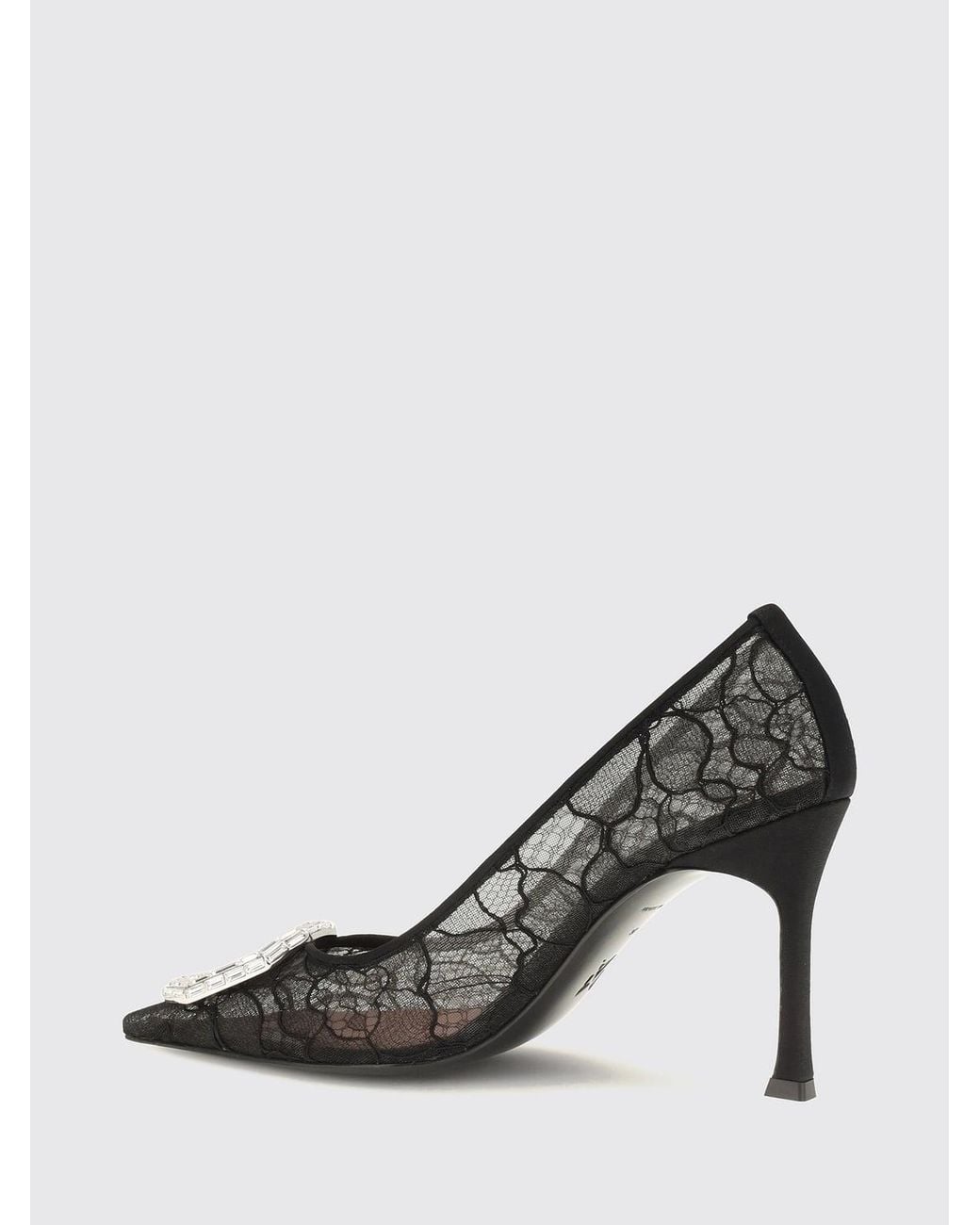 AMINA MUADDI Black Heeled Sandal