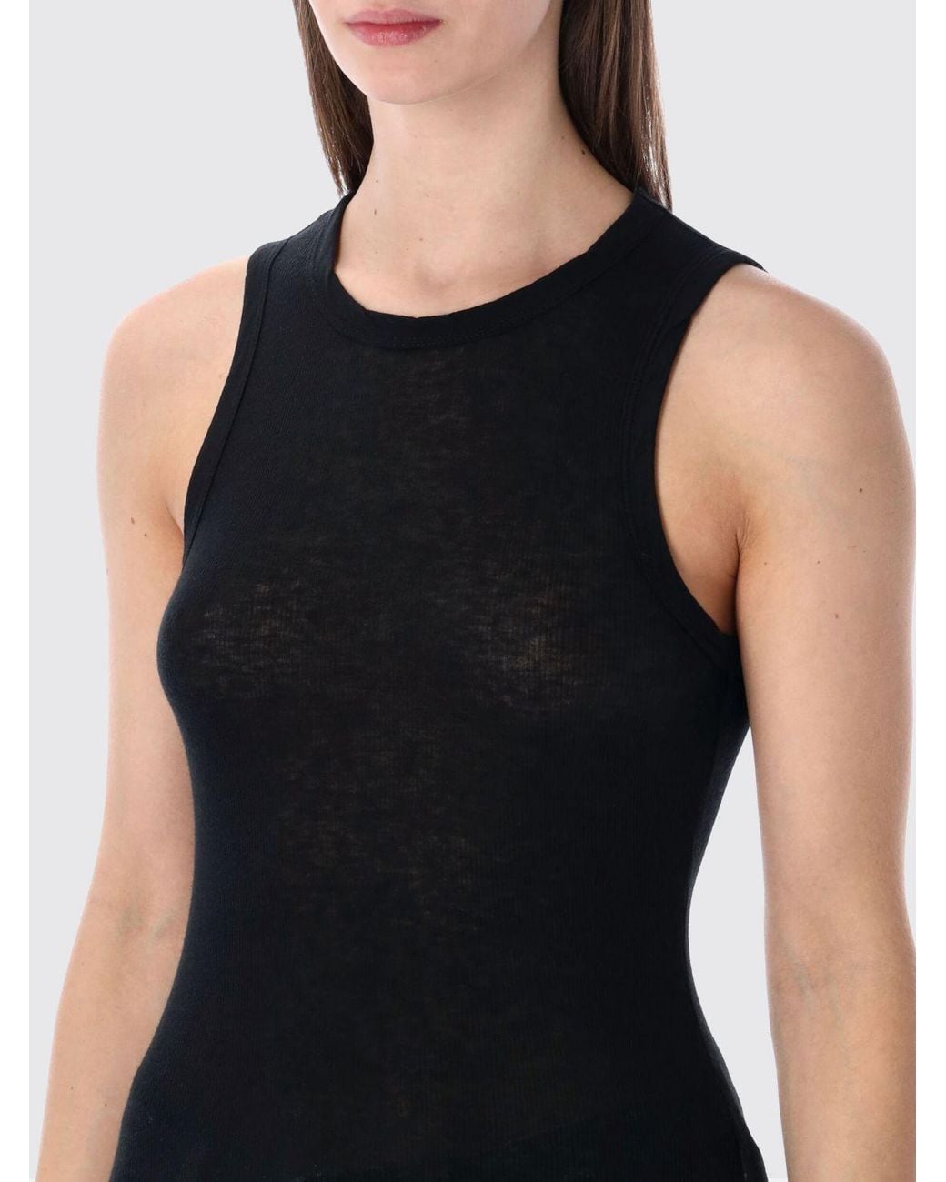 James Perse Black Slim Fit Off-The-Shoulder Cotton And Cashmere Top