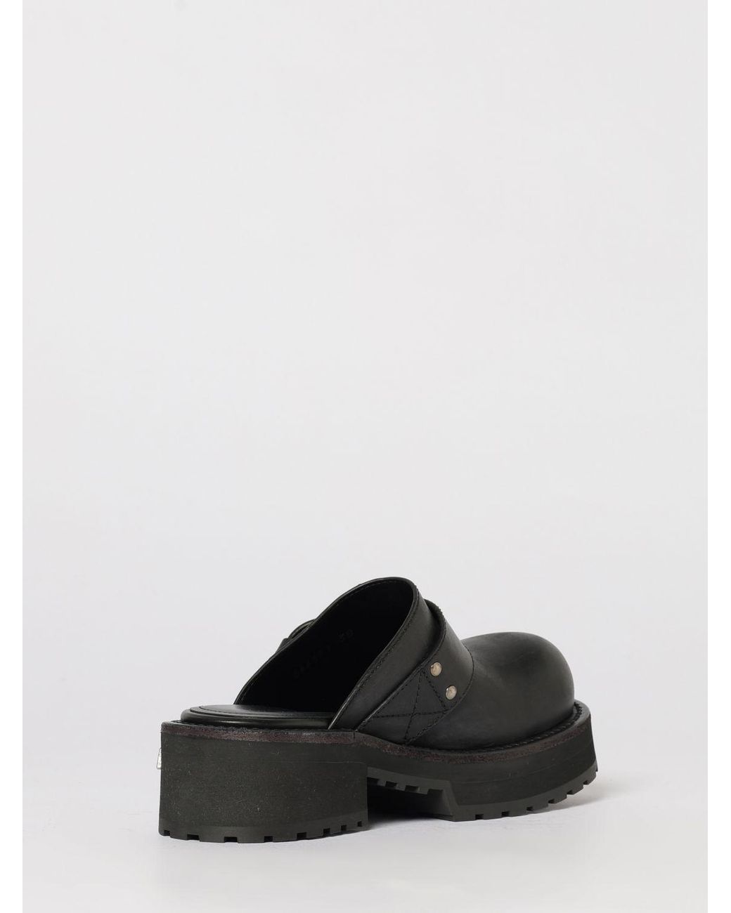 Balenciaga Black Venom Leather Mules