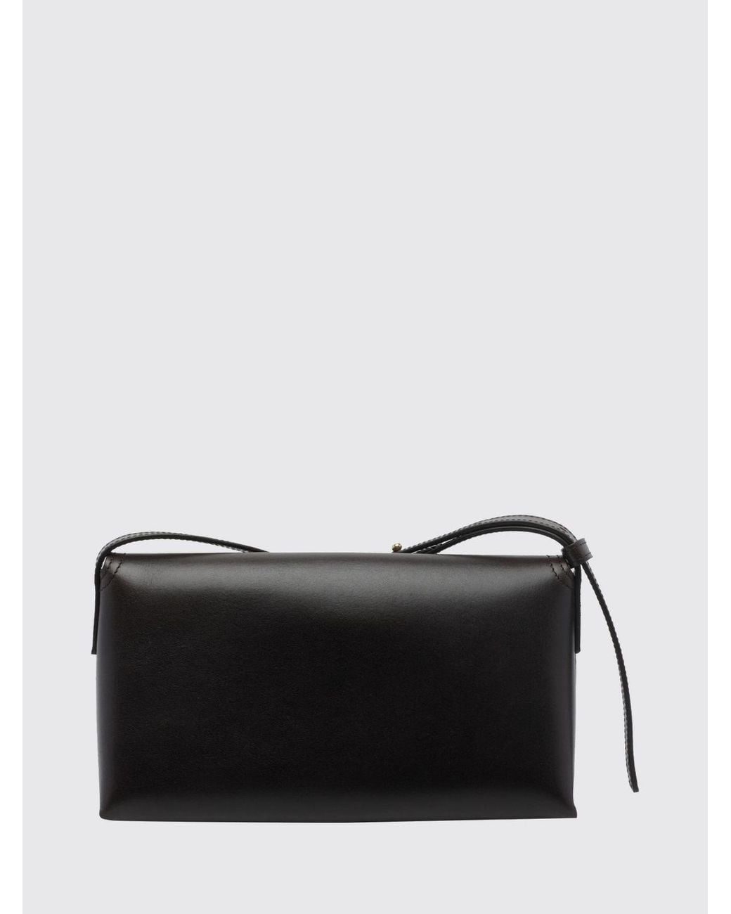 A.P.C. Black Simone Small Calf Leather Crossbody Bag With Flap