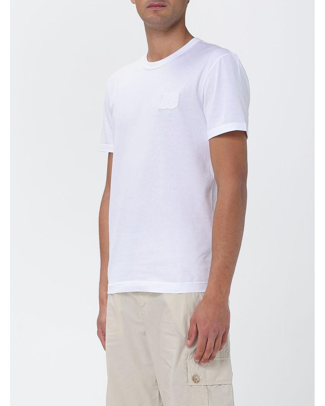 Dolce & Gabbana White Dolce &Amp Gabbana Cotton T-Shirt for men