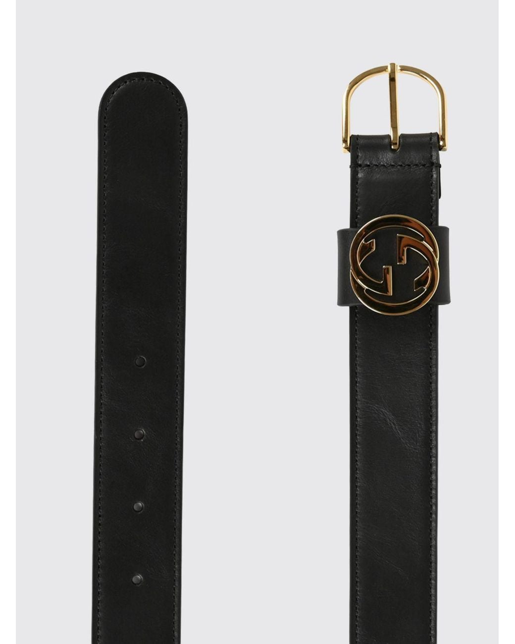 Gucci White Smooth Calfskin Leather Belt With Metal Gg Monogram Buckle