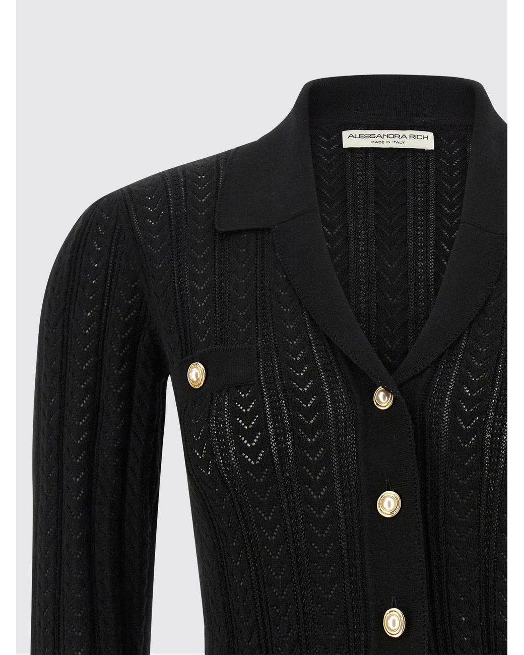 Alessandra Rich Black Cardigan