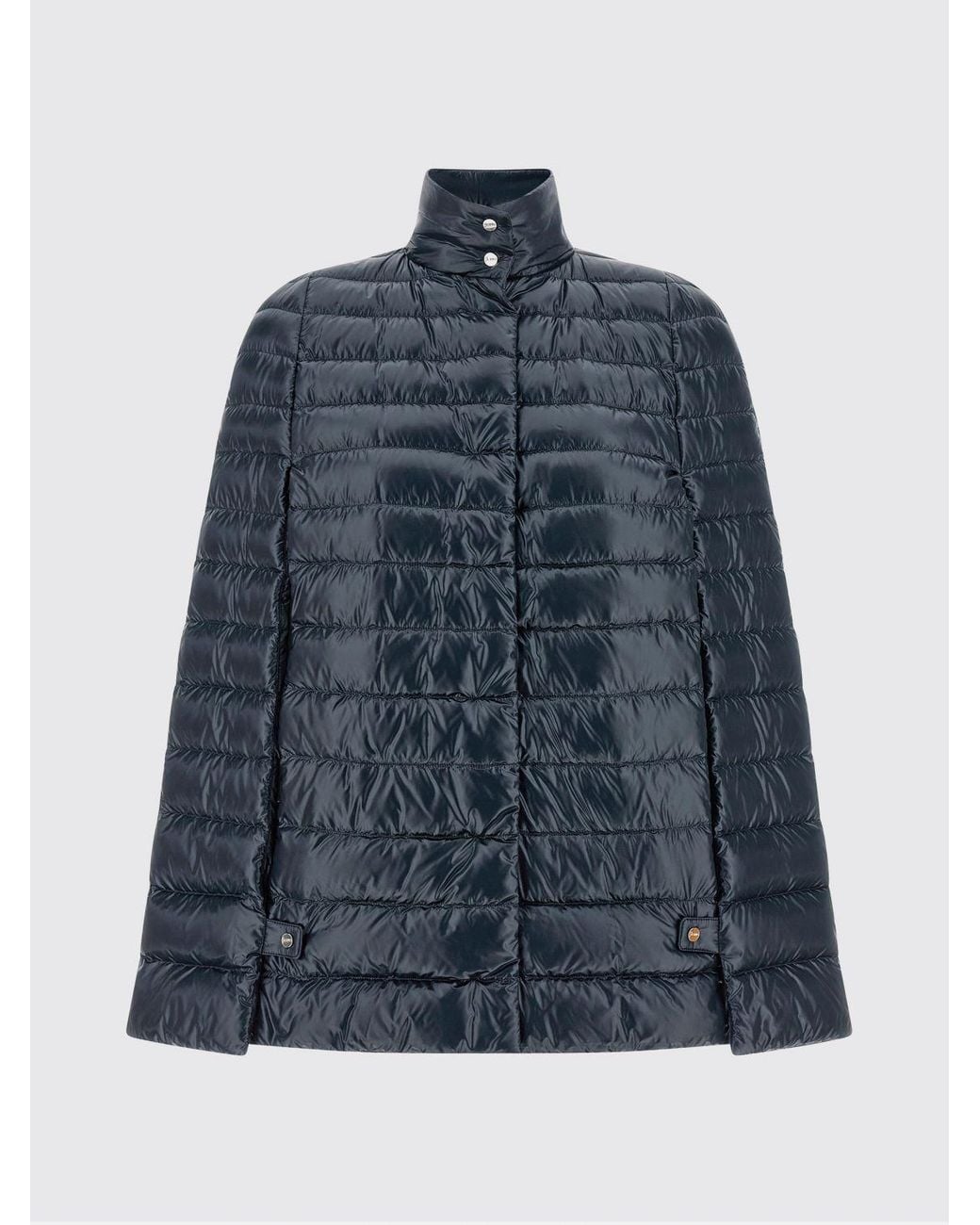 Herno Blue Short Water-Repellent Puffer Jacket