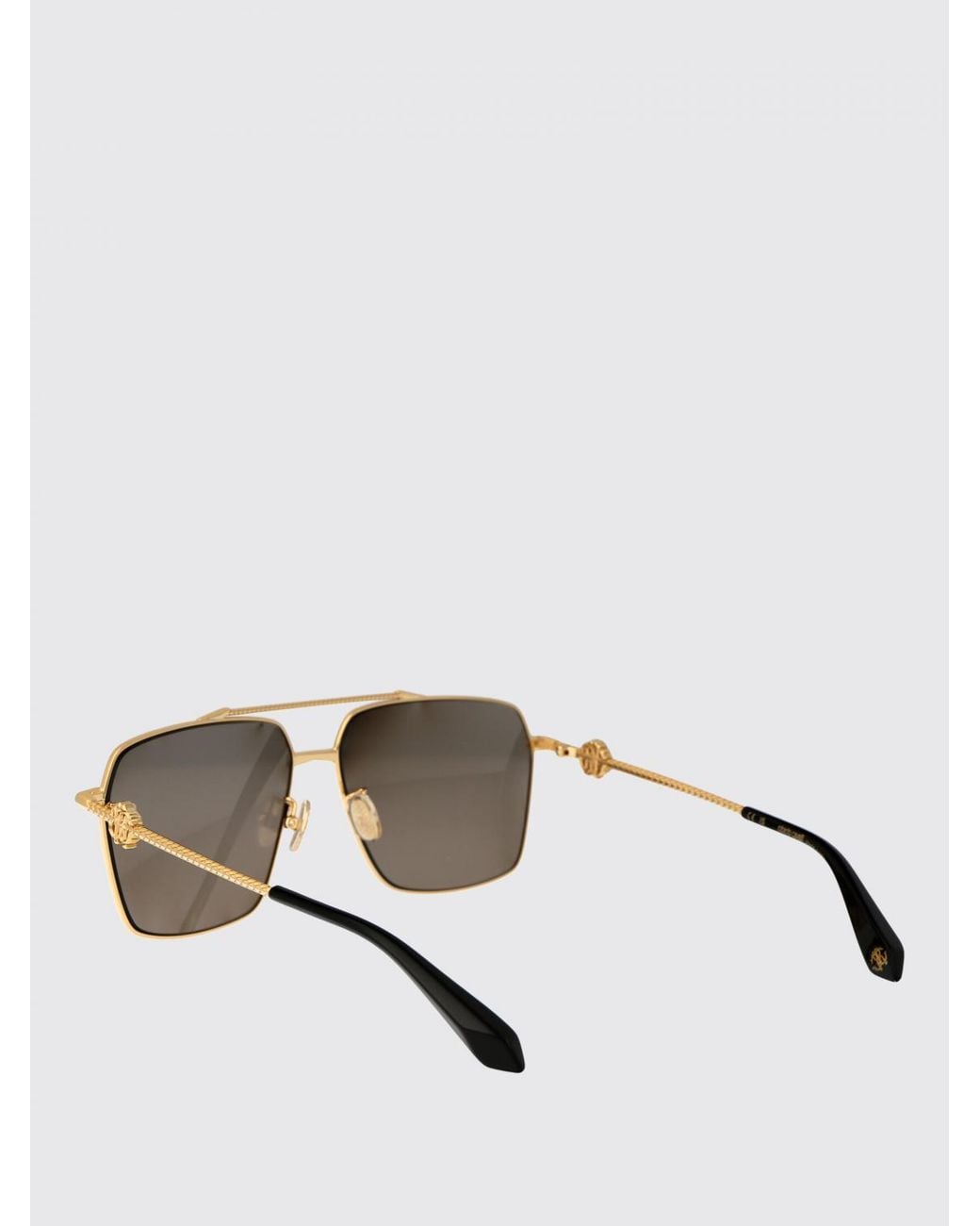 Roberto Cavalli Metallic Square Sunglasses Metal Frame