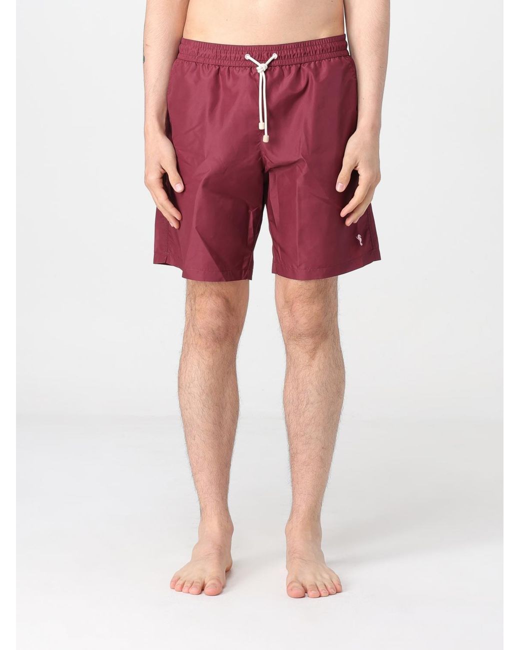 Kampos Red Polyester Swimsuit for men