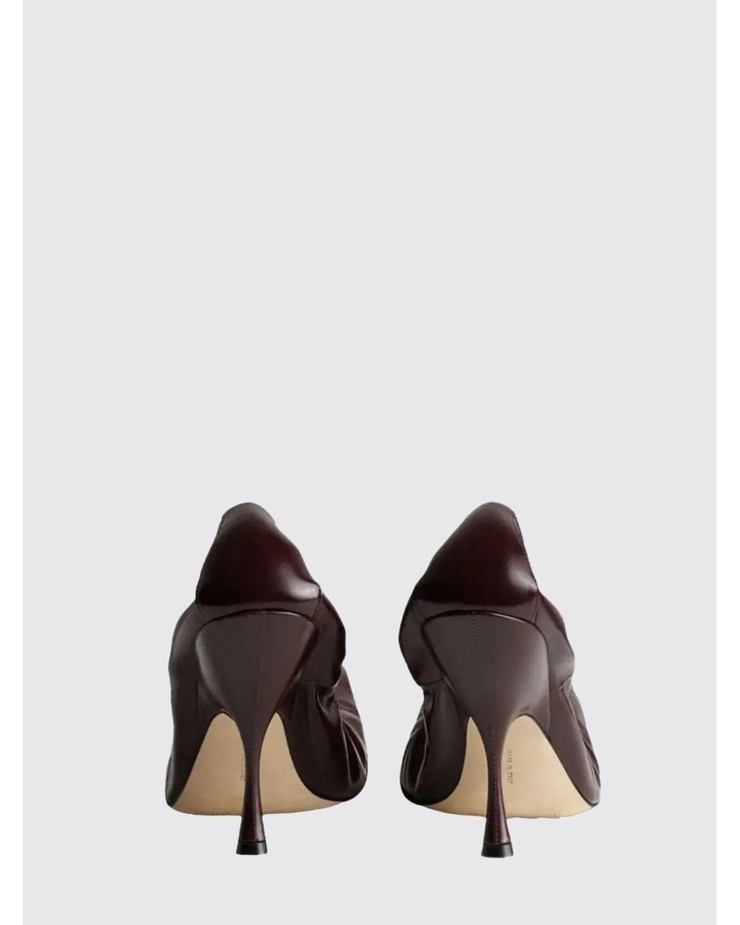 Phoebe Philo White Pucker Leather Pumps