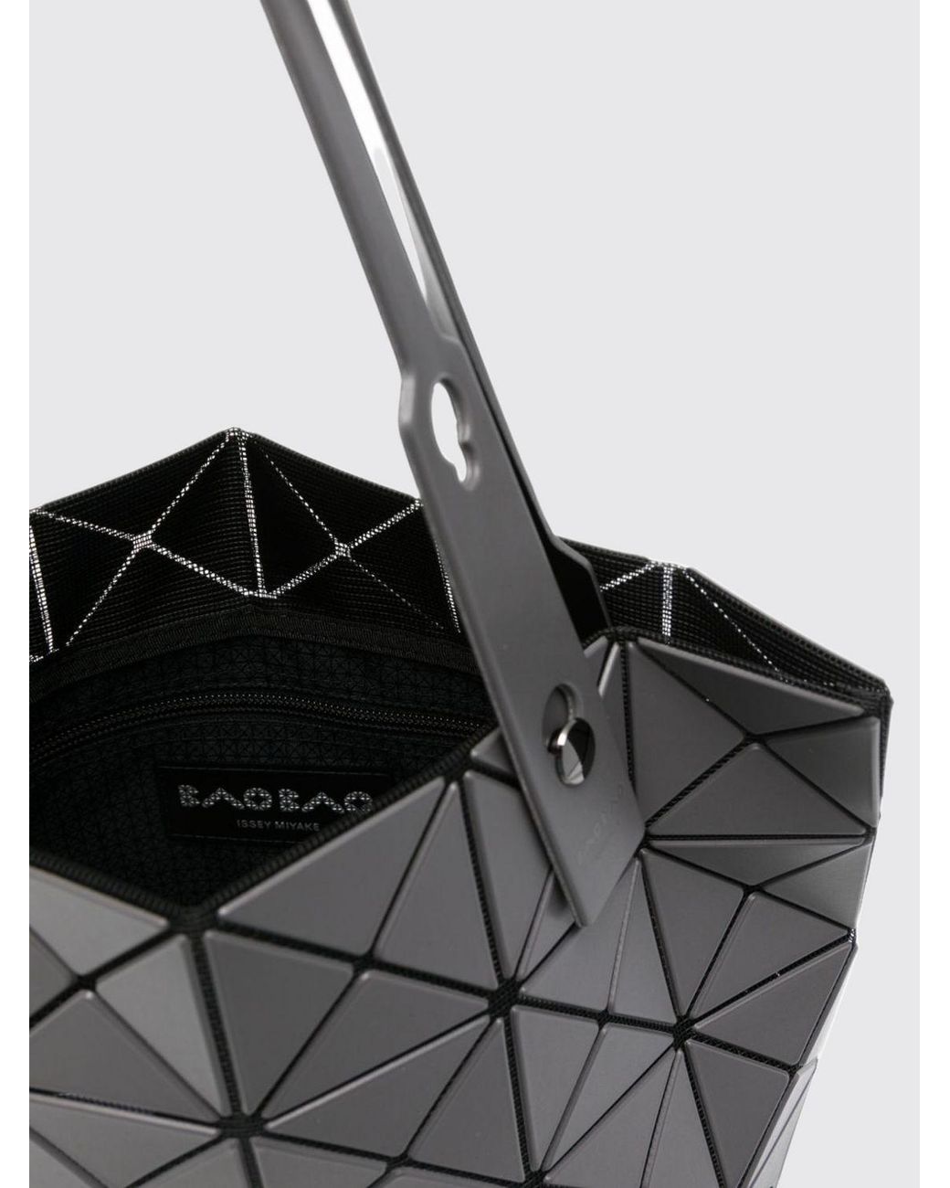 Issey Miyake Gray Lucent Geometric-Panel Tote Bag