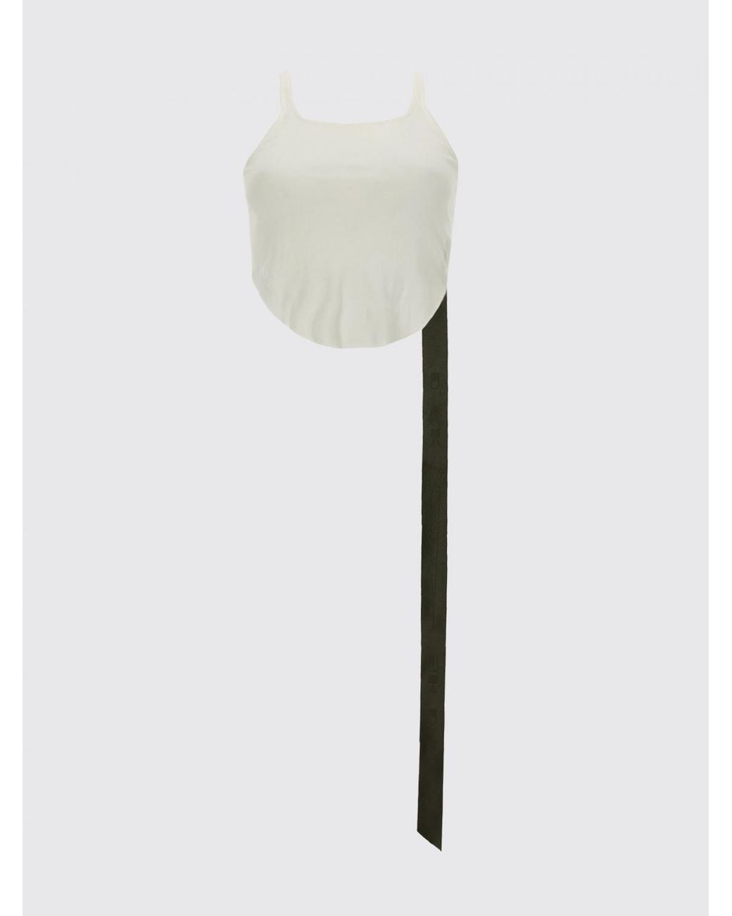 Top Corto De Algodón Rick Owens de color White