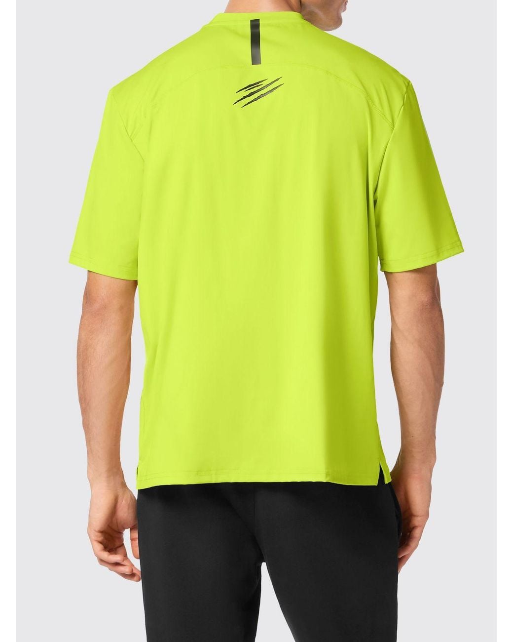 Philipp Plein Yellow Cotton T-Shirt With Logo for men