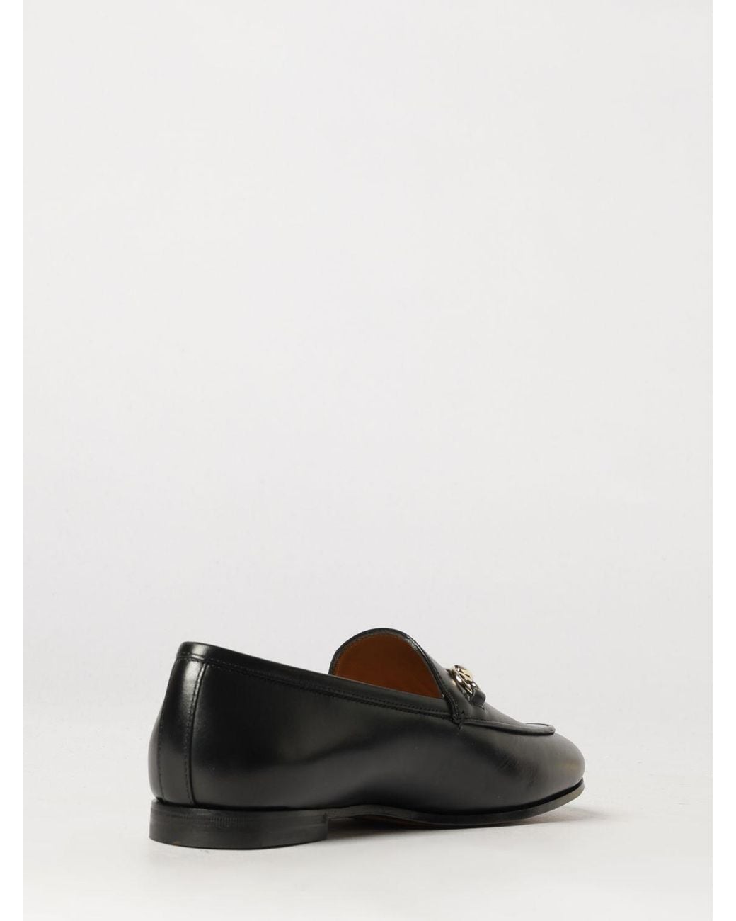 Gucci White Jordaan Horsebit Loafers