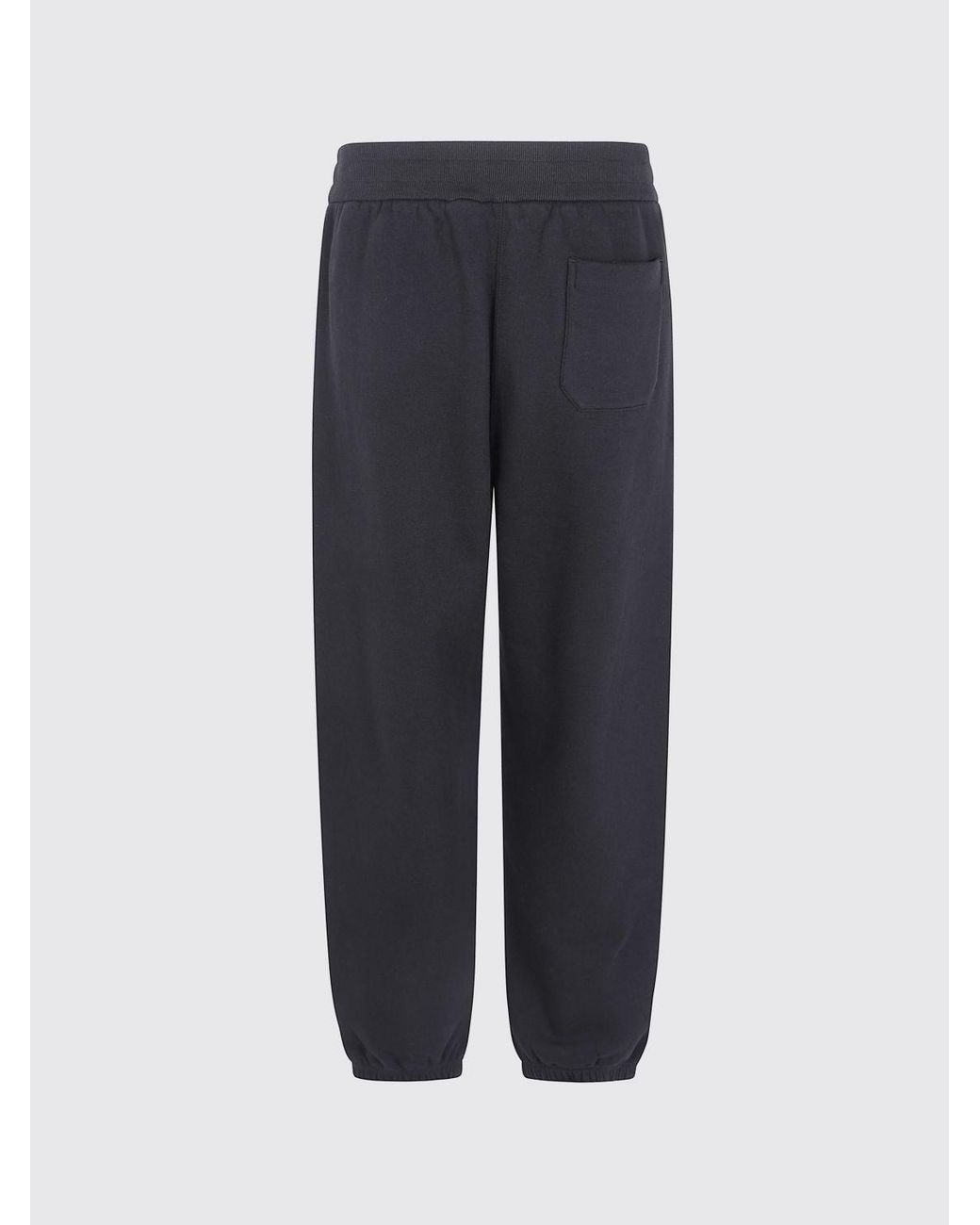 Jil Sander Blue Pure Cotton Jogging Trousers With Elasticated Cuffs for men