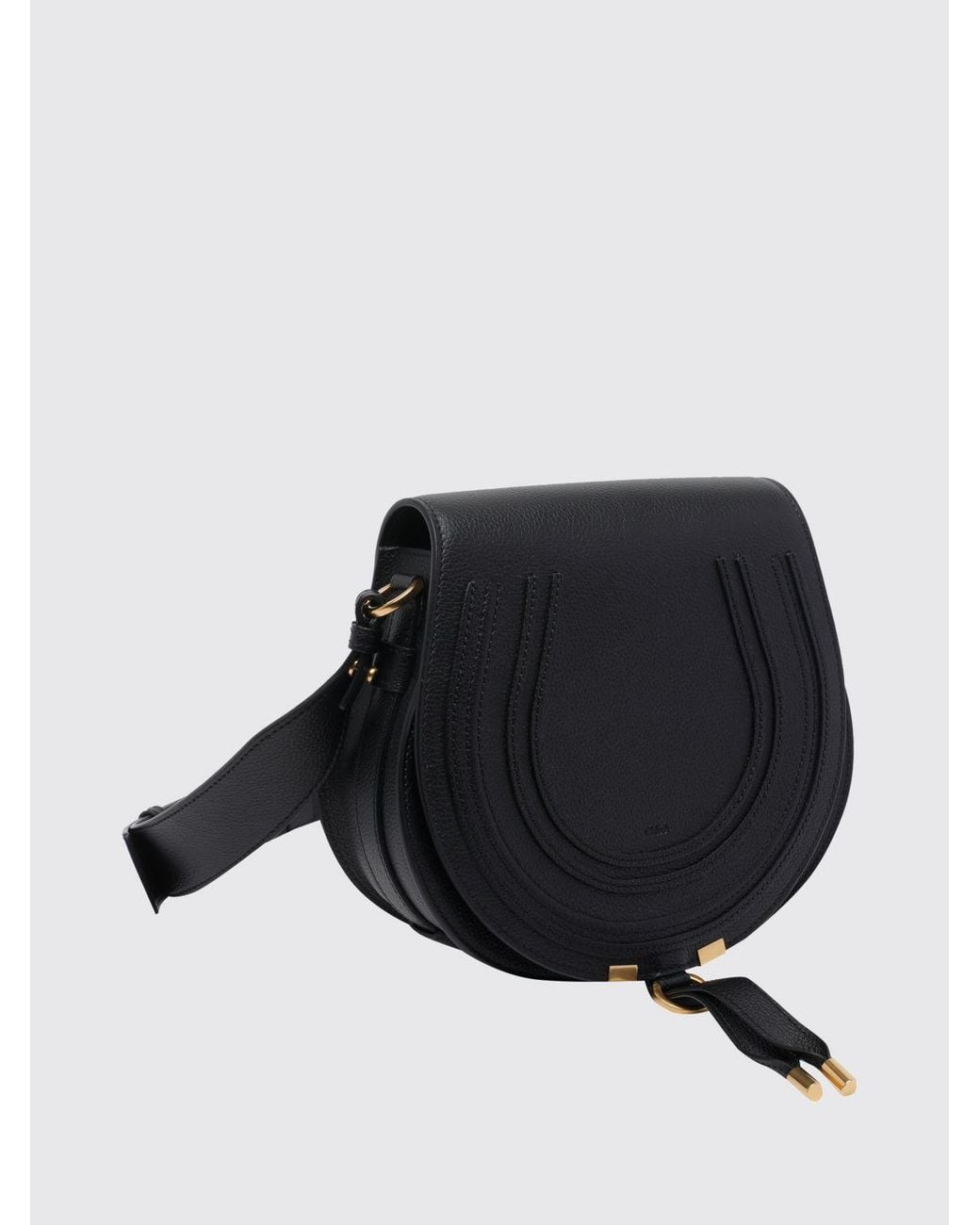Chloé Black ChloÉ Marcie Grained Calfskin Mini Crossbody Bag
