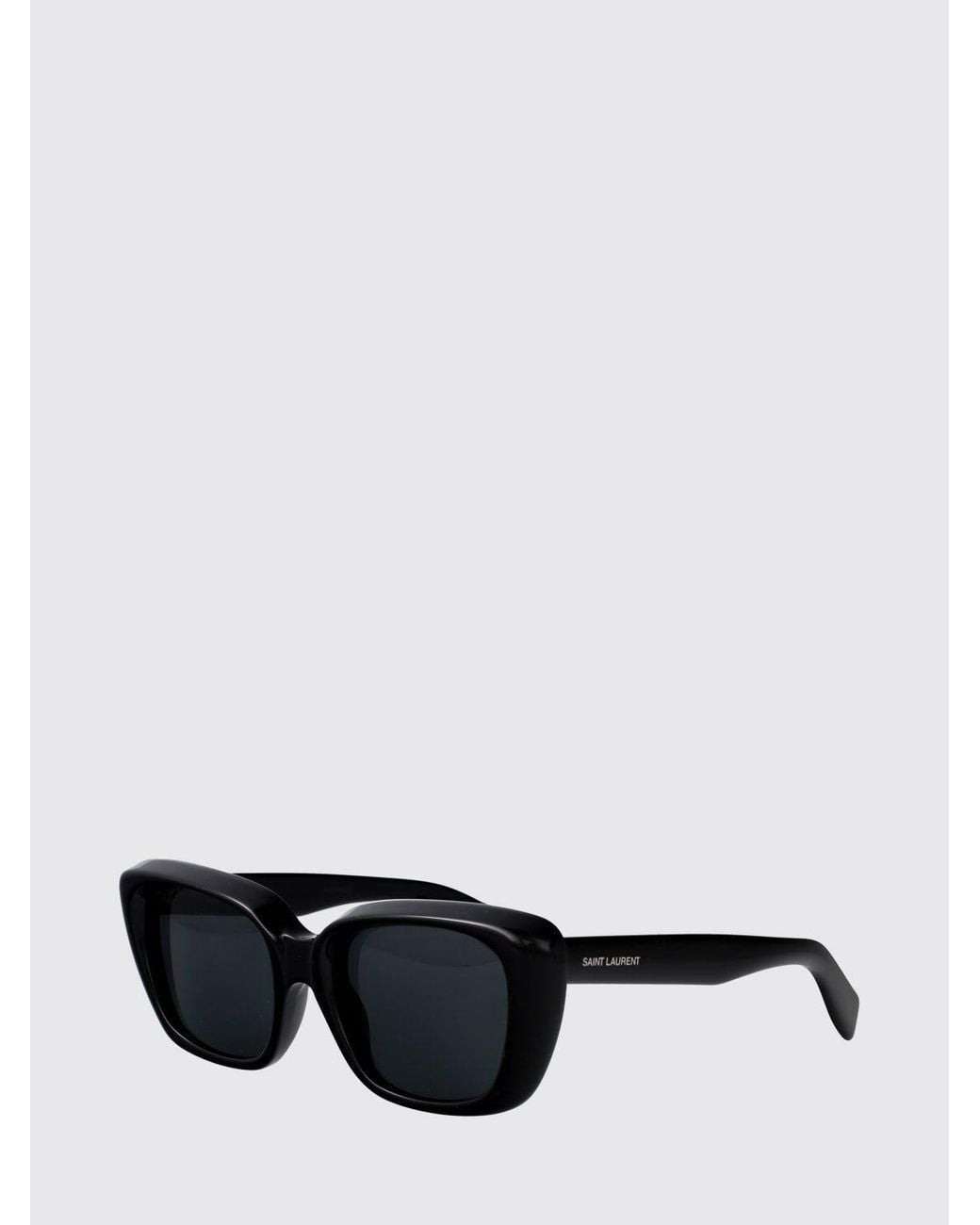 Saint Laurent Black Cat-Eye Recycled Acetate Sunglasses With Logo