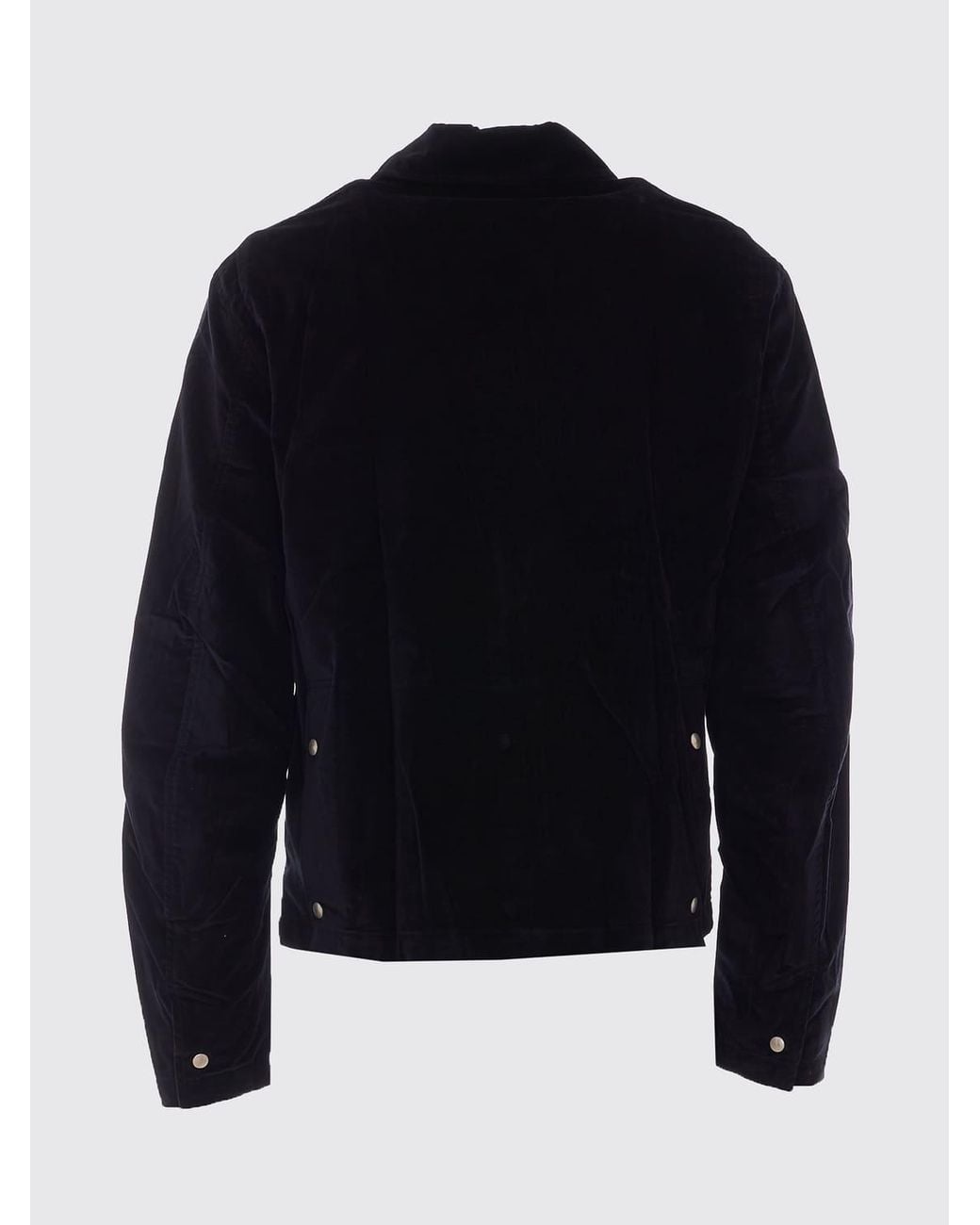 Thom Krom Blue Slim-Fit Cotton Denim Shirt Jacket With Zip for men