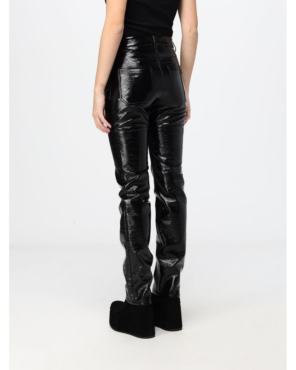 Courreges Black CourrÈ Ges High-Waisted Skinny Trousers