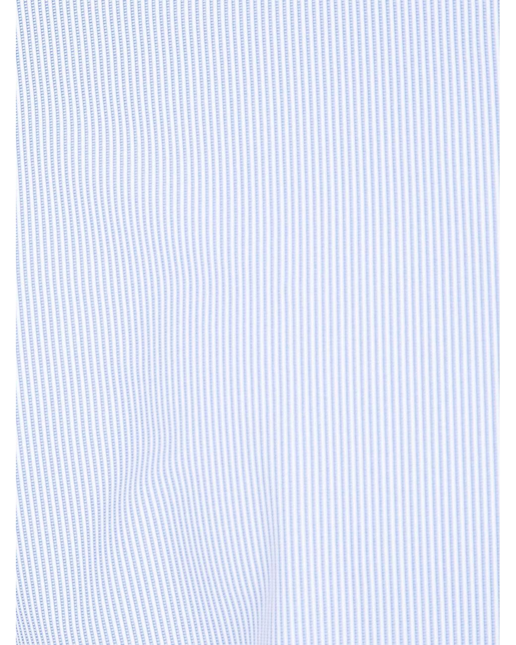 Rrd Blue Striped Technical Fabric Shirt With A Slim Fit And Classic Collar for men