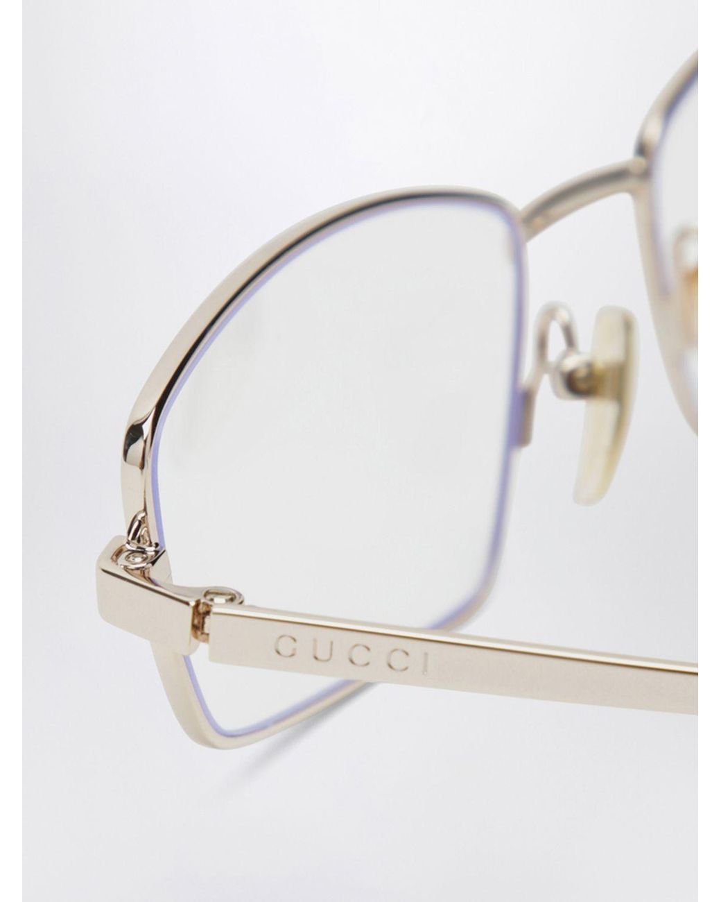 Gucci Natural Metal Optical Glasses
