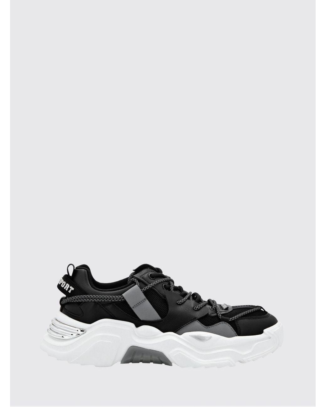 Philipp Plein White Lace-Up Low-Top Sneakers for men