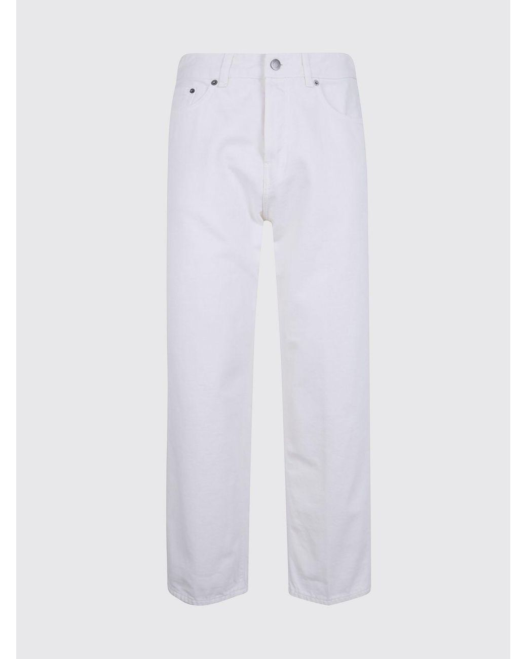Haikure White Straight Denim Jeans