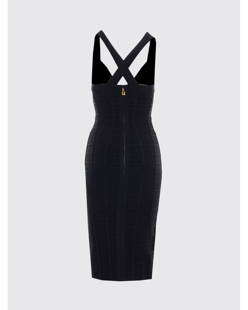 Elisabetta Franchi Black Jersey Midi Dress