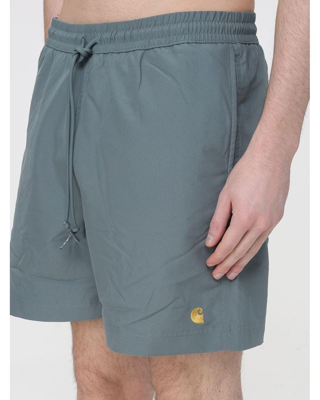 Carhartt Blue Technical Fabric Swimsuit for men