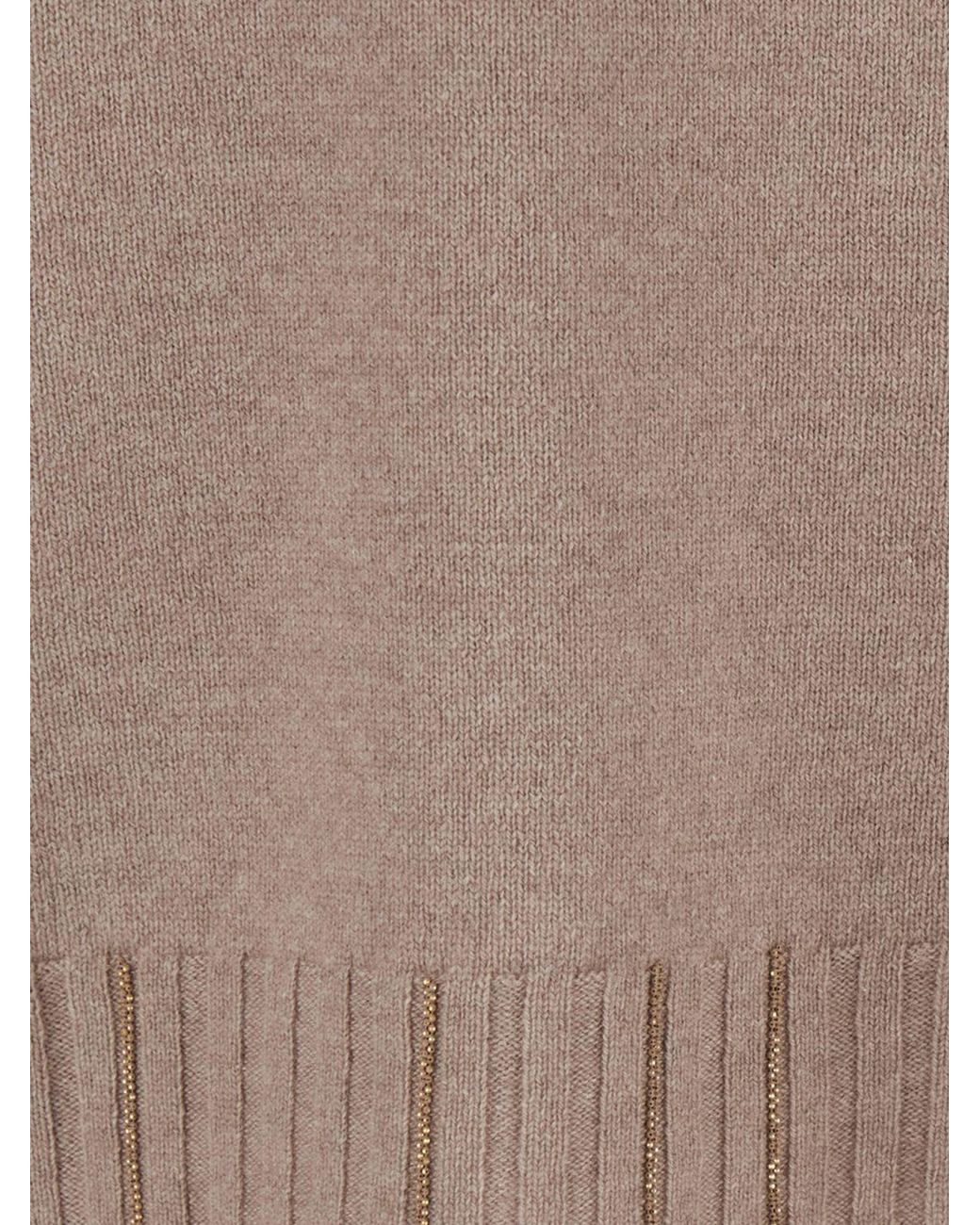 Fabiana Filippi Brown V-Neck Jumper